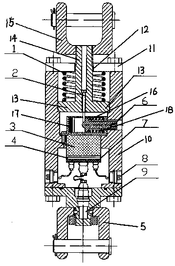 Cargo-parachute separation mechanism after airdrop device entering water