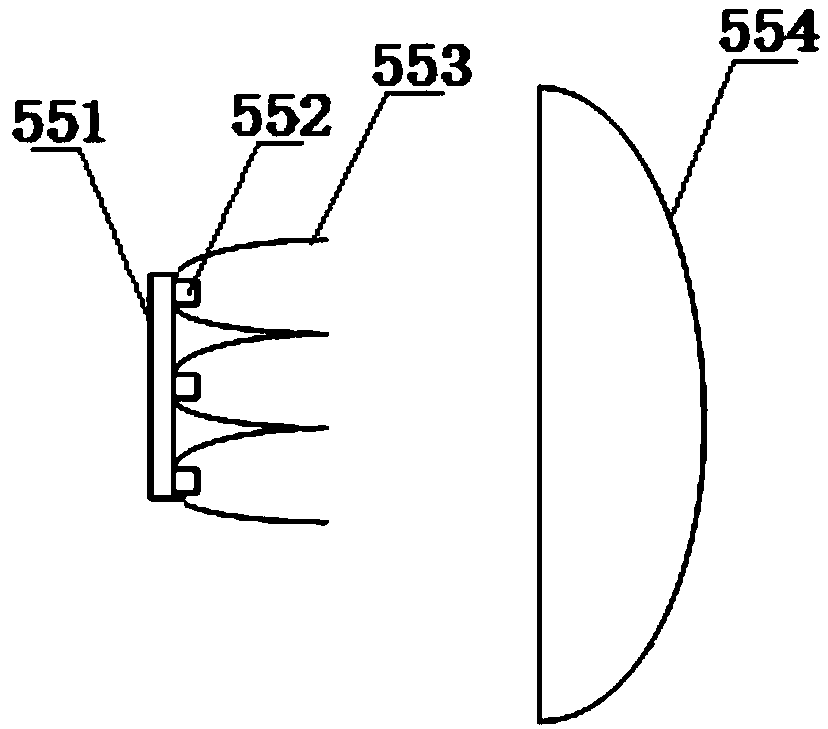 Matrix LED intelligent headlight illumination system of cars