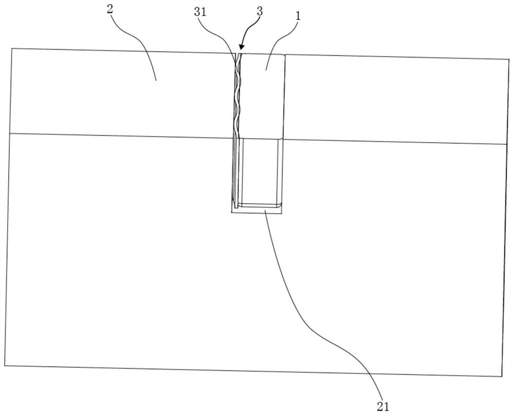 Method for fastening permanent magnet in rotor core of motor