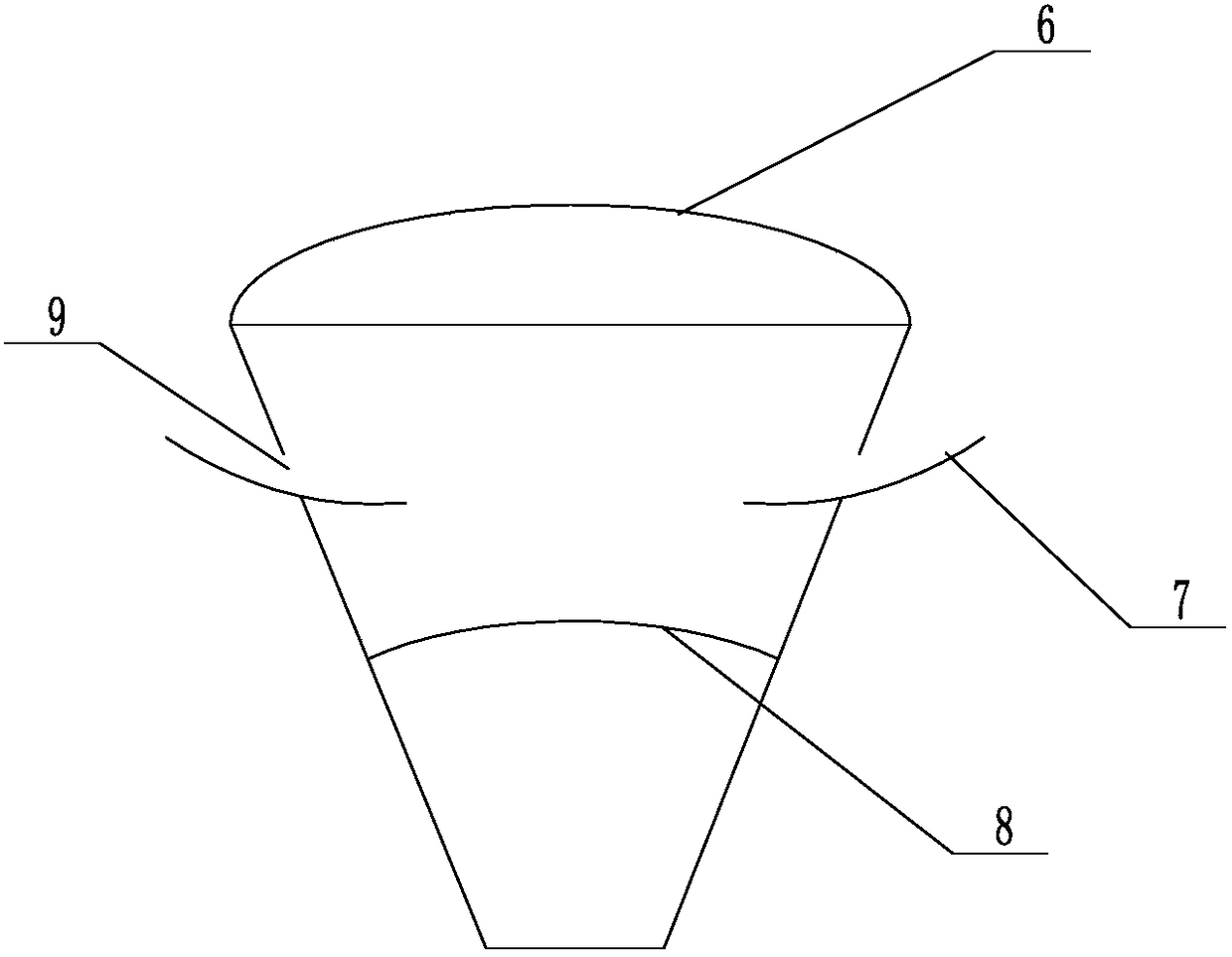 Feeding mine box of magnetic separator