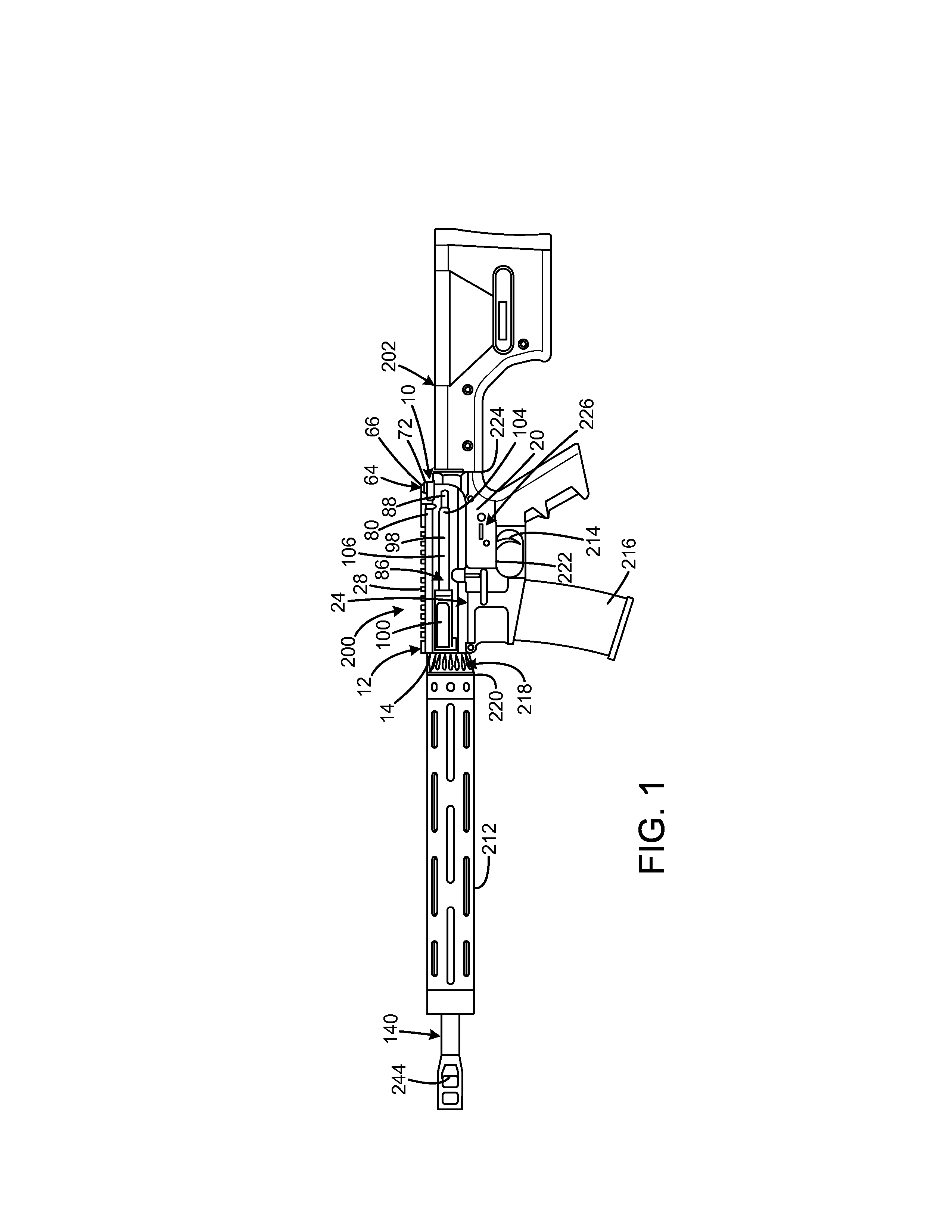 Firearm with dual charging handles