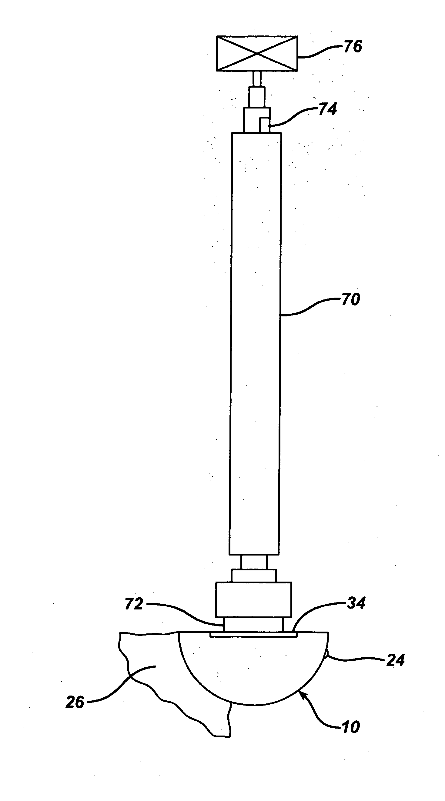 Acetabular instrument and associated method