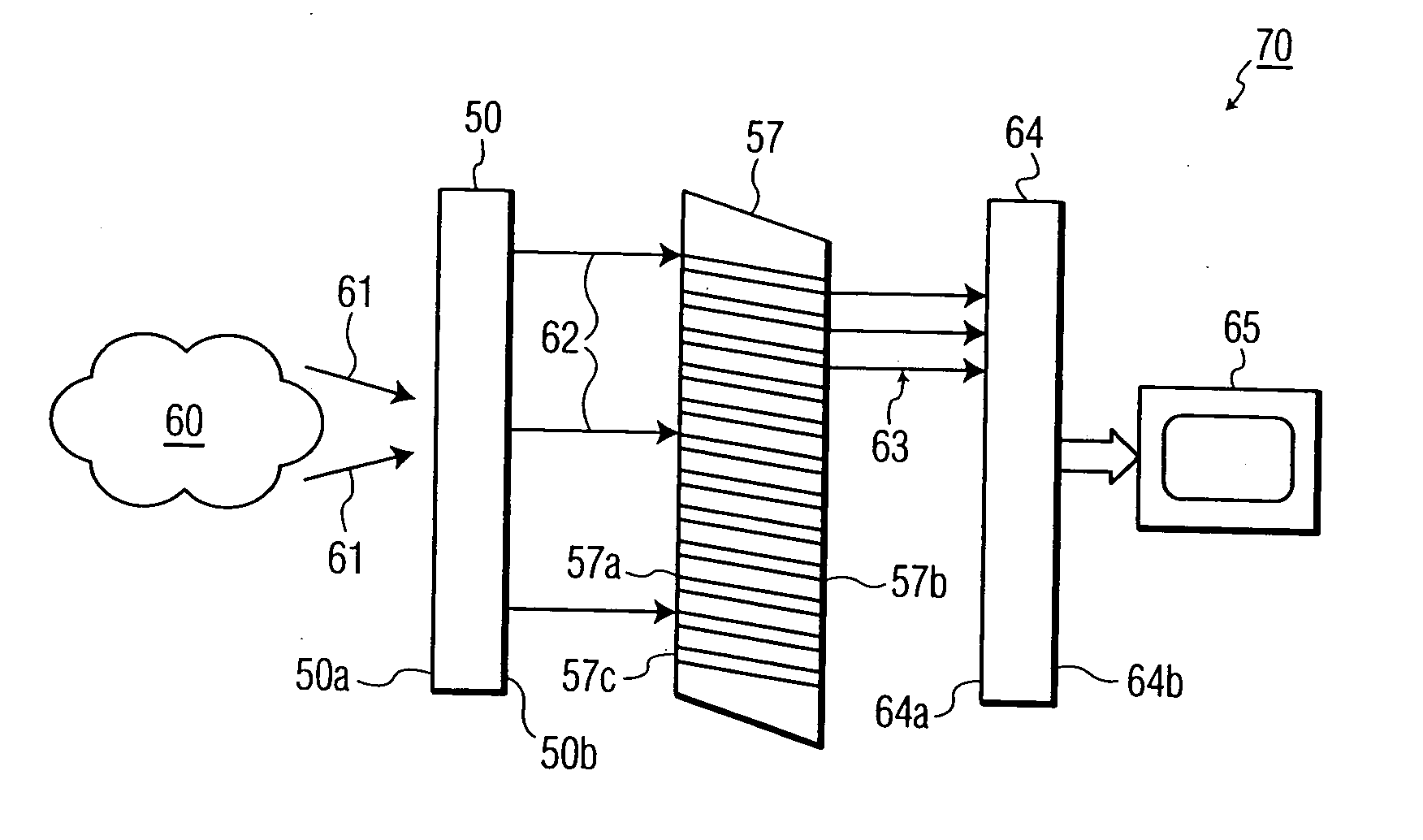 Surface structures for halo reduction in electron bombarded devices