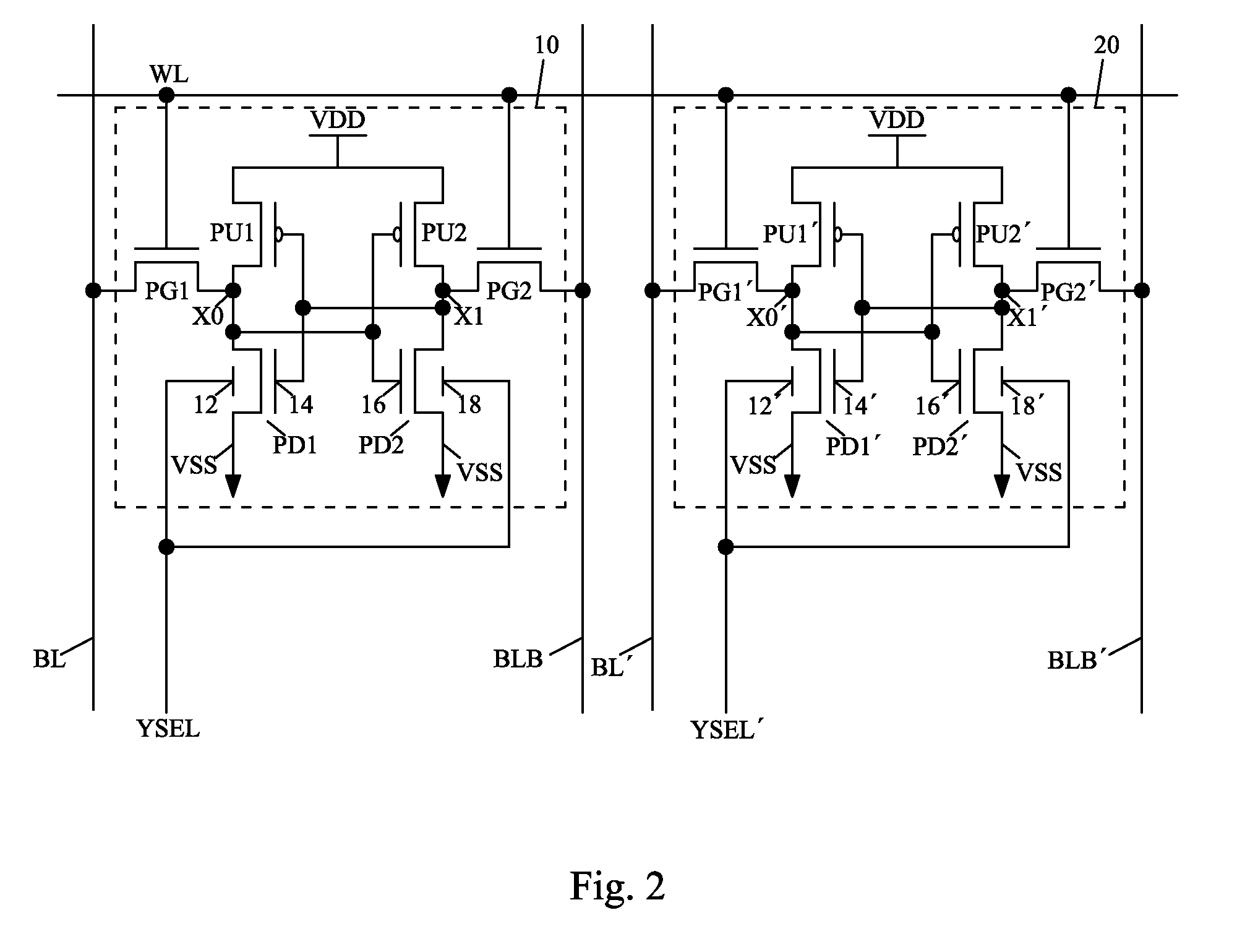 Read/Write Margin Improvement in SRAM Design Using Dual-Gate Transistors