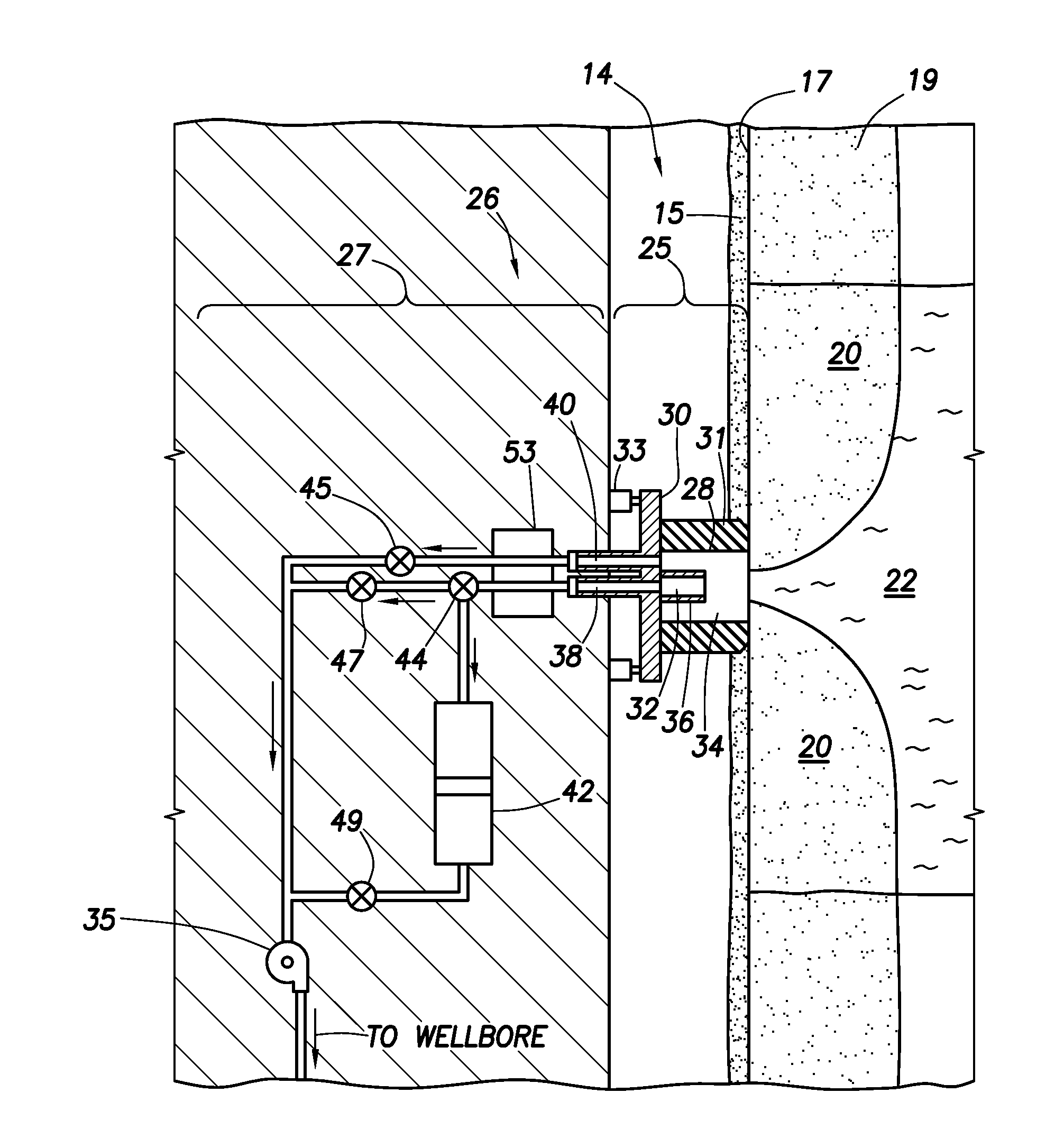 Single pump focused sampling