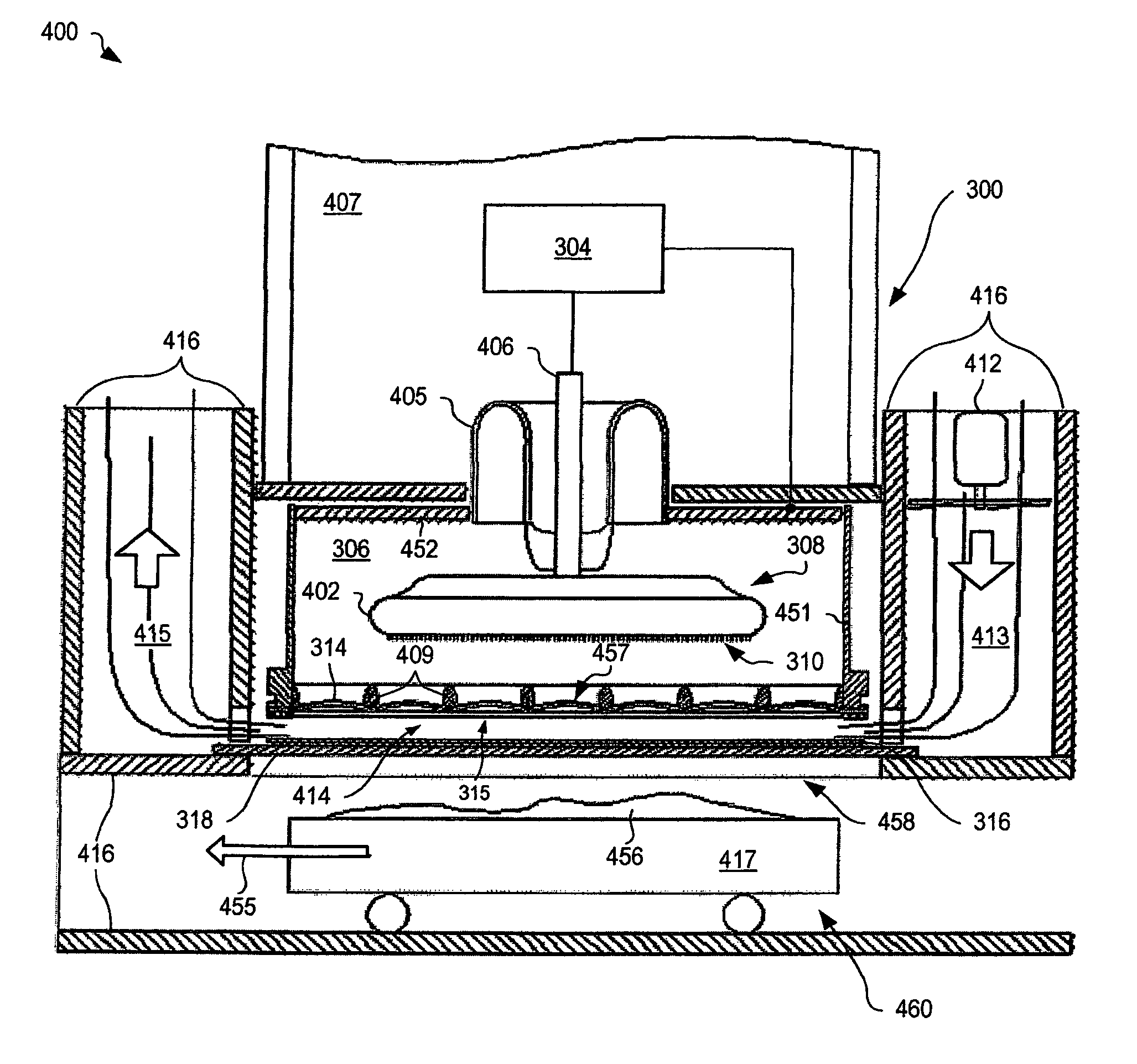 X-ray system for irradiating material used in transfusions