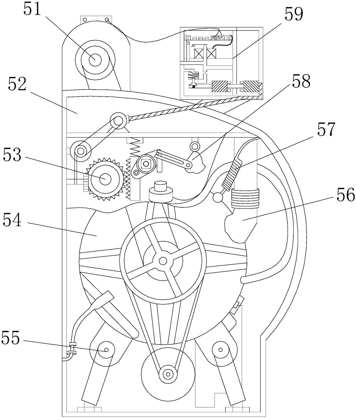 Washing device for cleaning overalls of petroleum refining workers