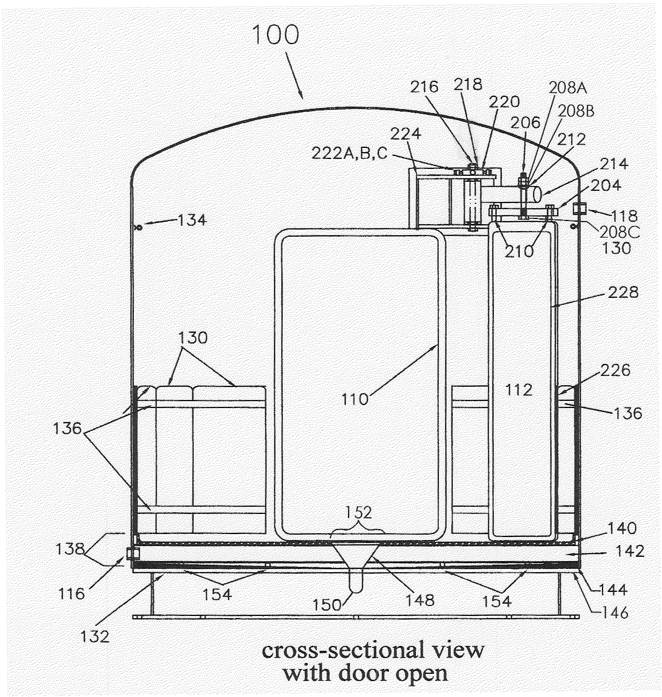 Large animal hyperbaric oxygen chamber