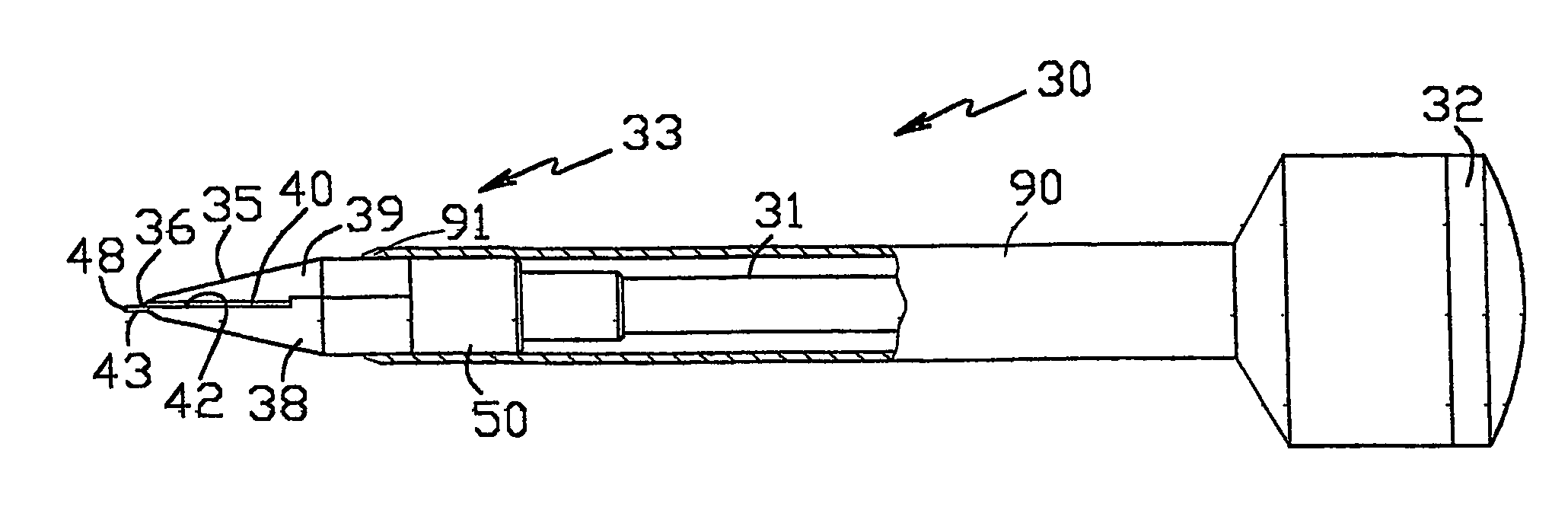 Safety trocar obturator