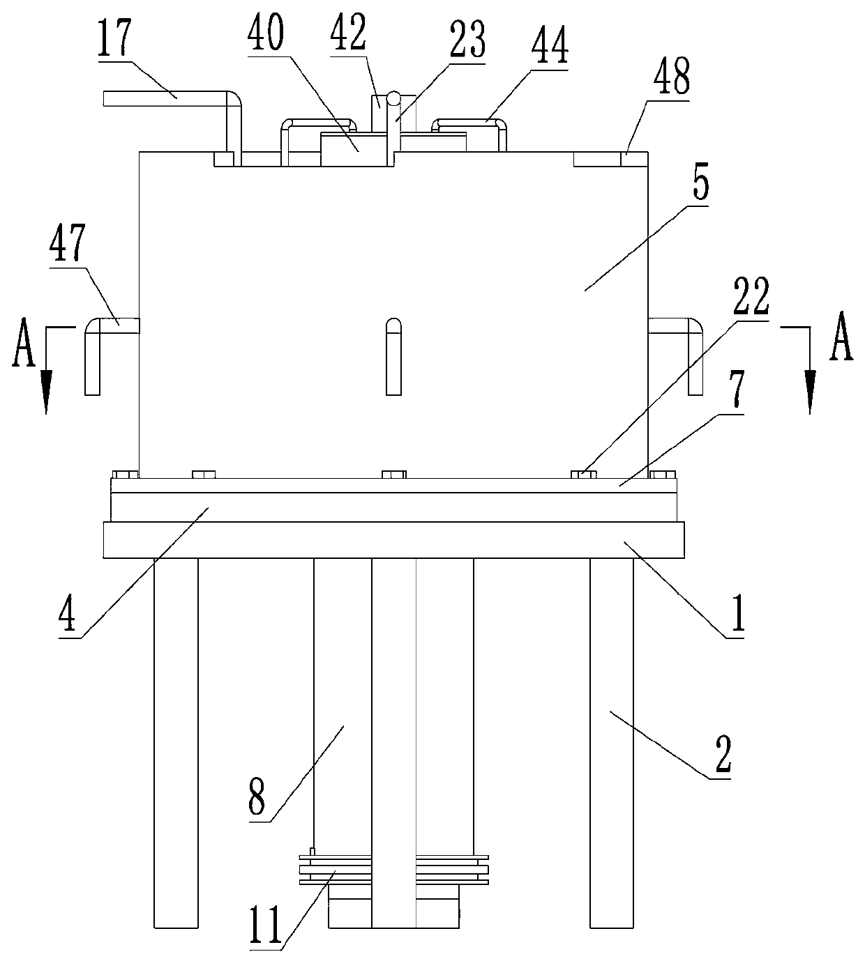 True triaxial experiment device and method capable of simulating radial pressure