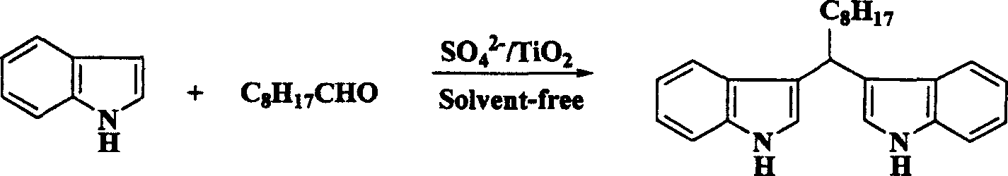 Double indolyl derivative synthesizing process