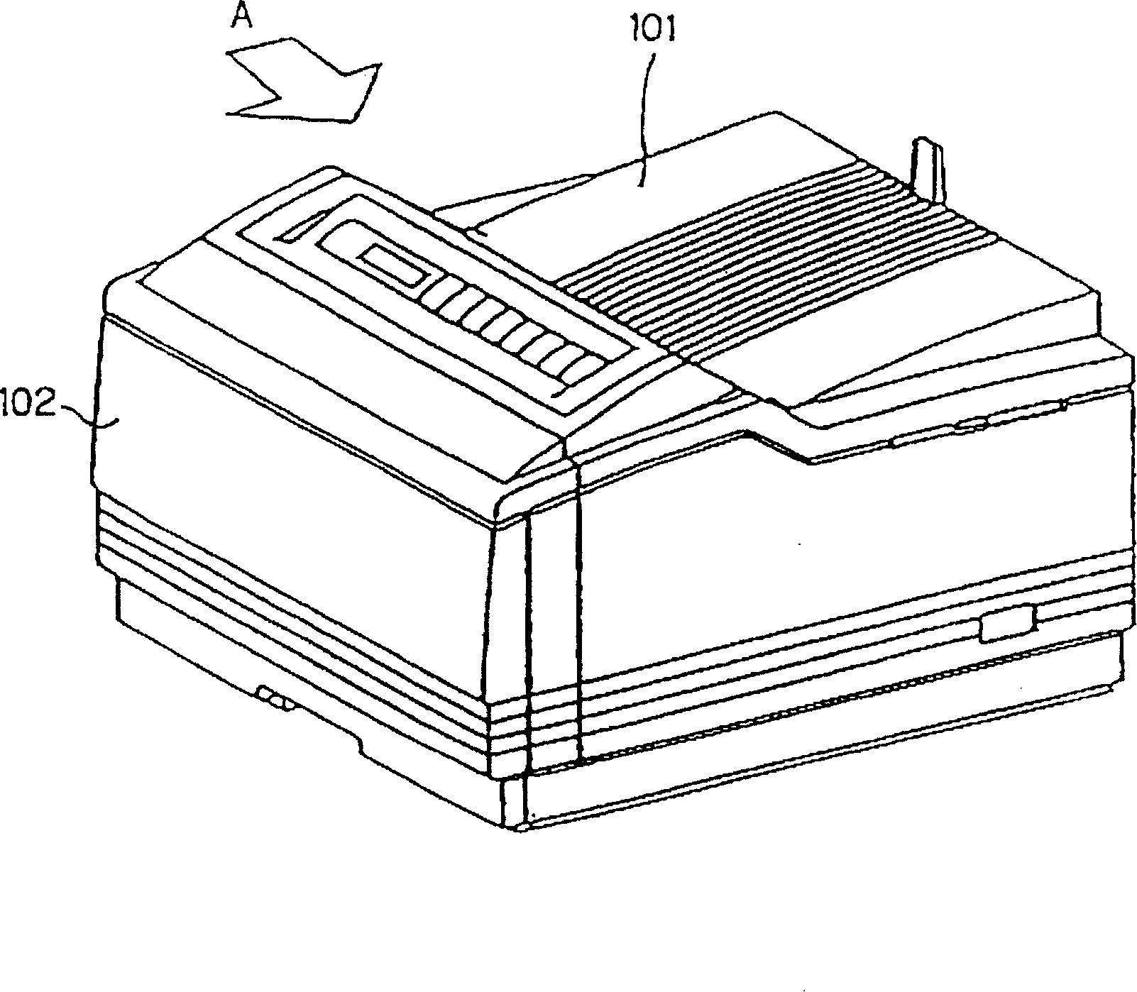 Image forming device and processing cassette mounted on same removably