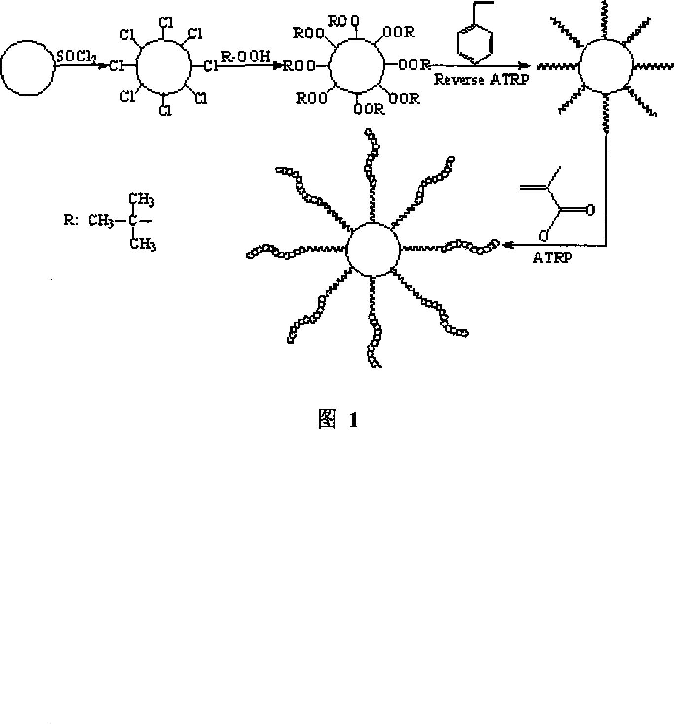 Nano particle surface modifying method