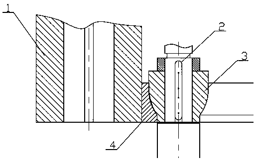 Green forging process method of transition segment