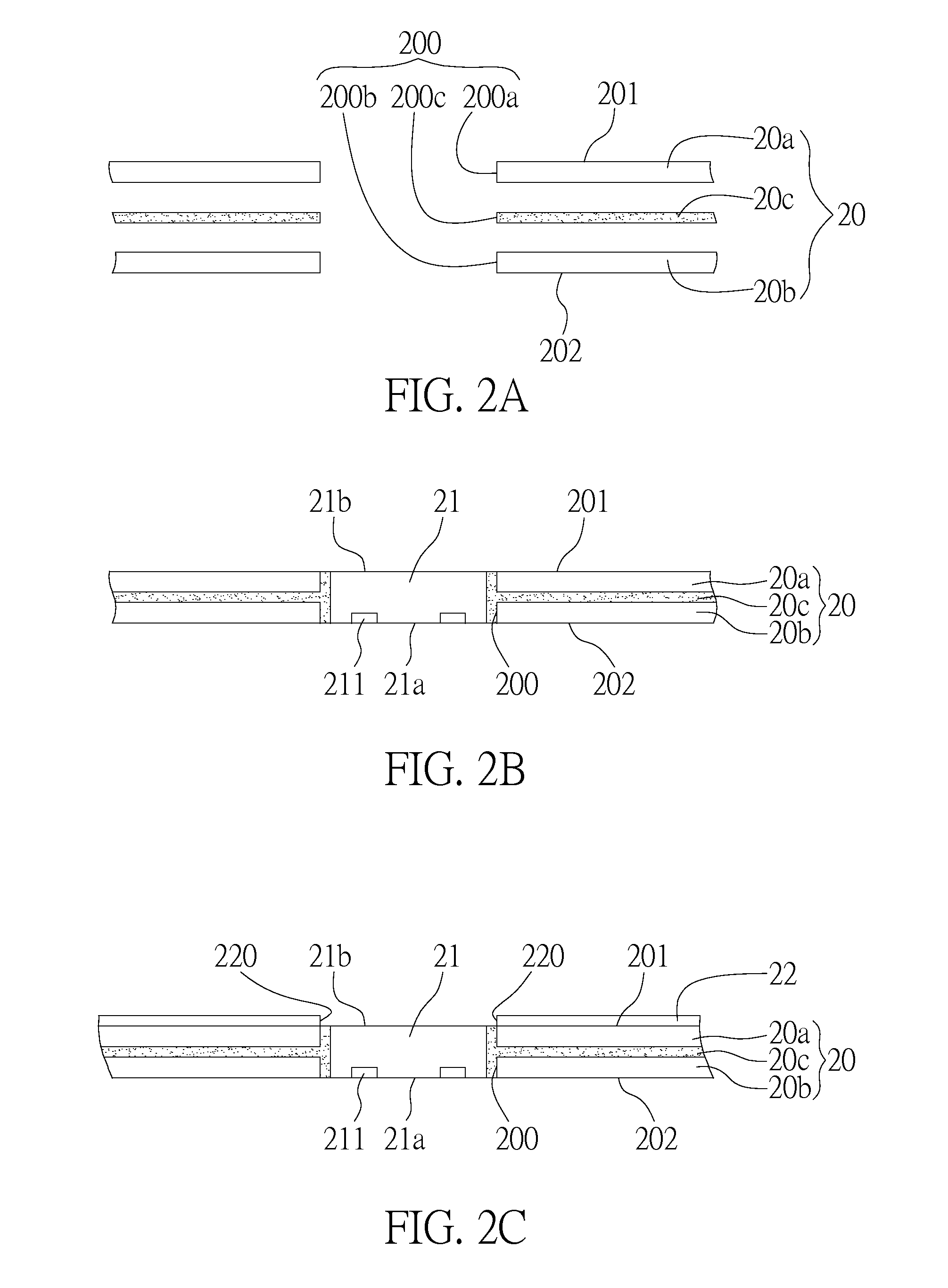 Circuit board structure with embedded semiconductor chip