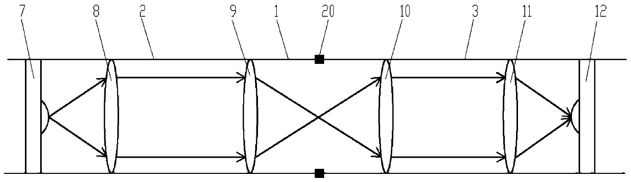 Cage structure fiber-based terahertz time-domain spectroscopy system with waveguide test module