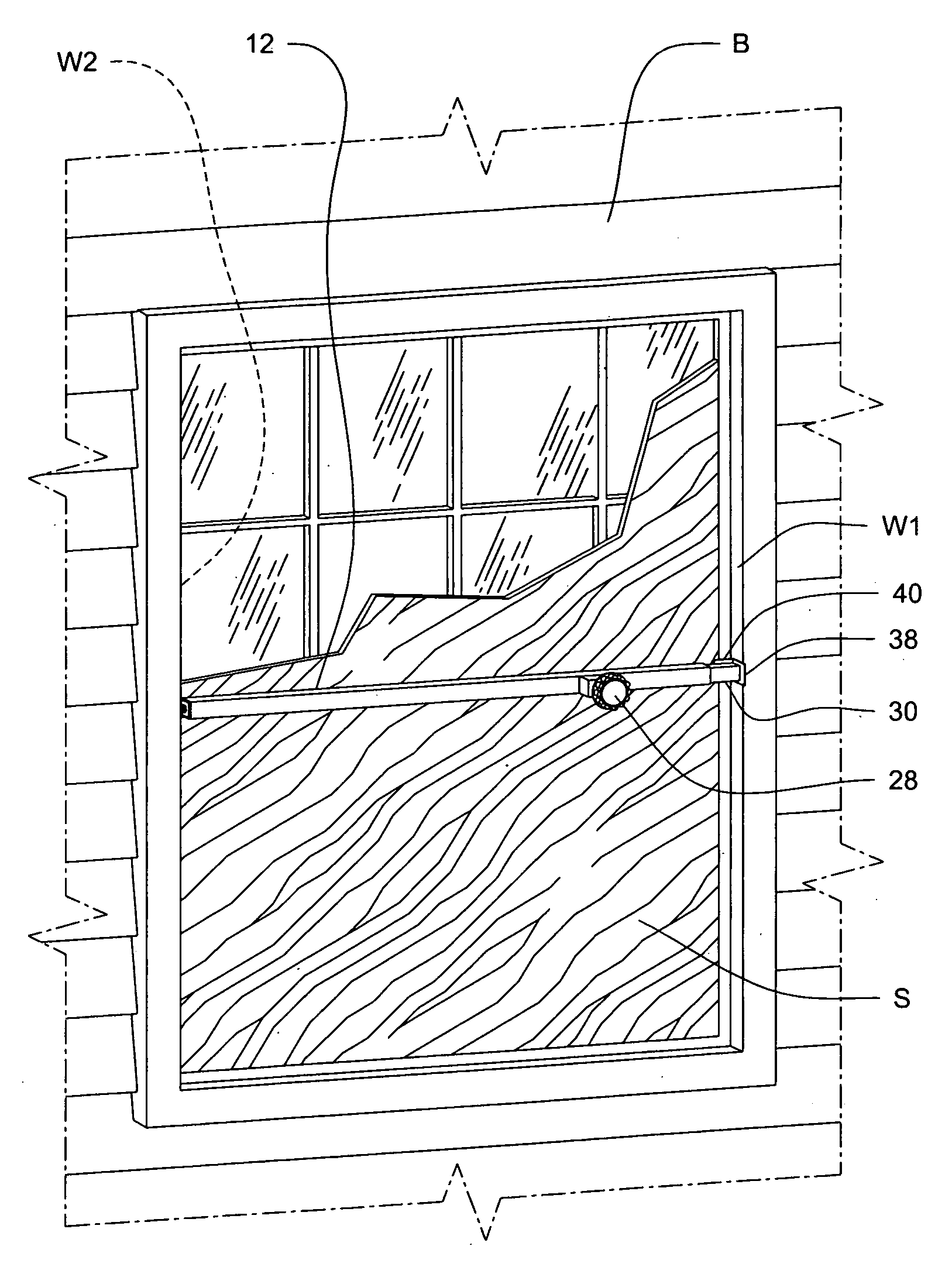 Storm shutter retention bar