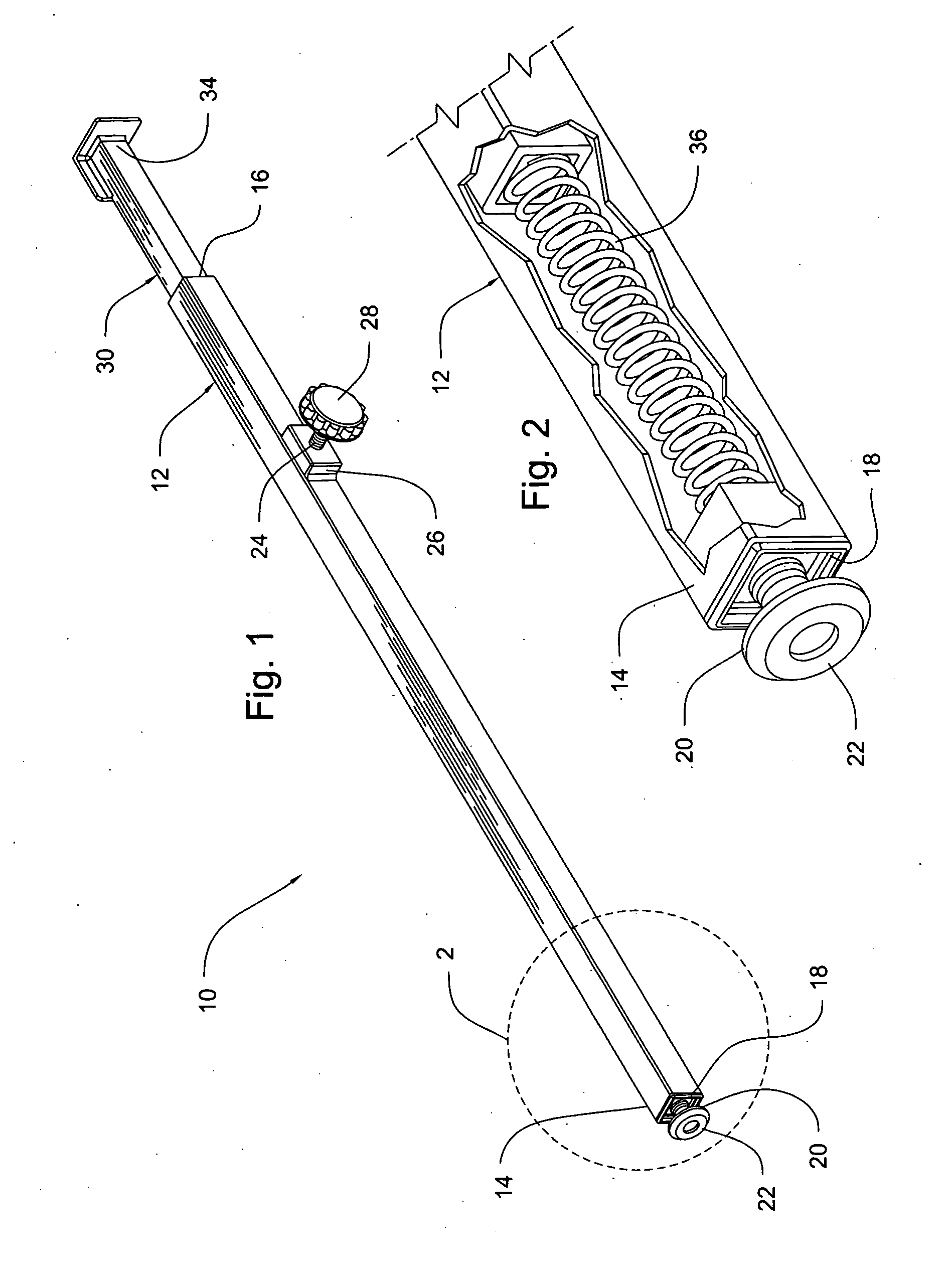 Storm shutter retention bar