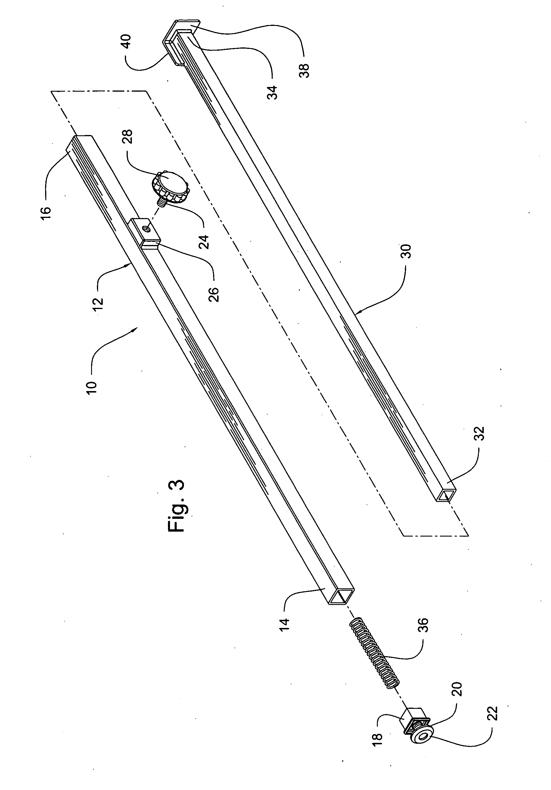 Storm shutter retention bar