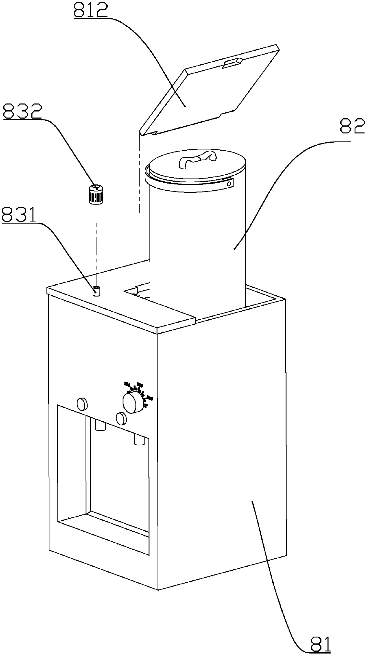 Purified water direct drinking machine