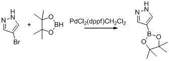 Synthetic method of 1-alkylpyrazole-4-boronic acid pinacol ester