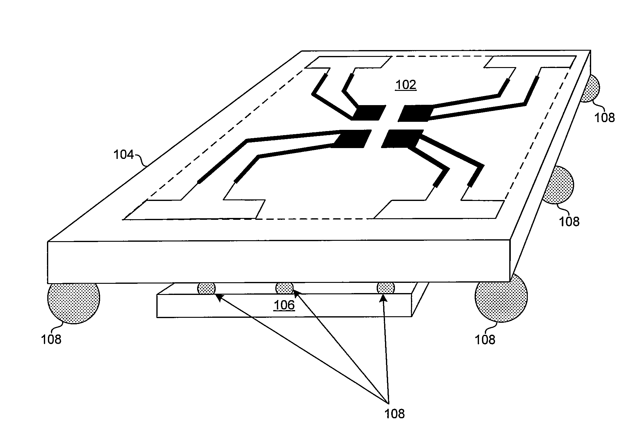 Method and system for a phased array antenna embedded in an integrated circuit package