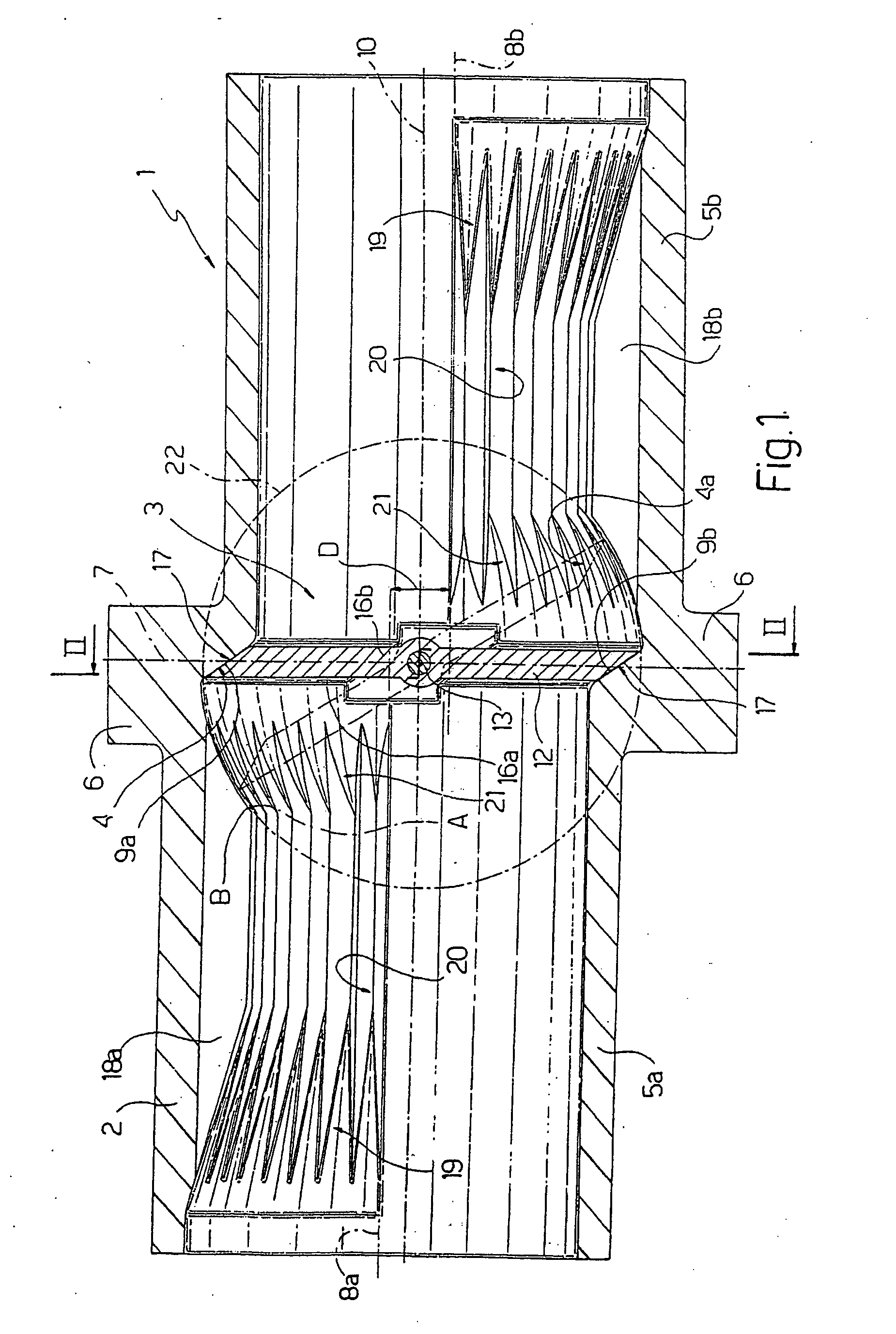 Flow control device for fluids