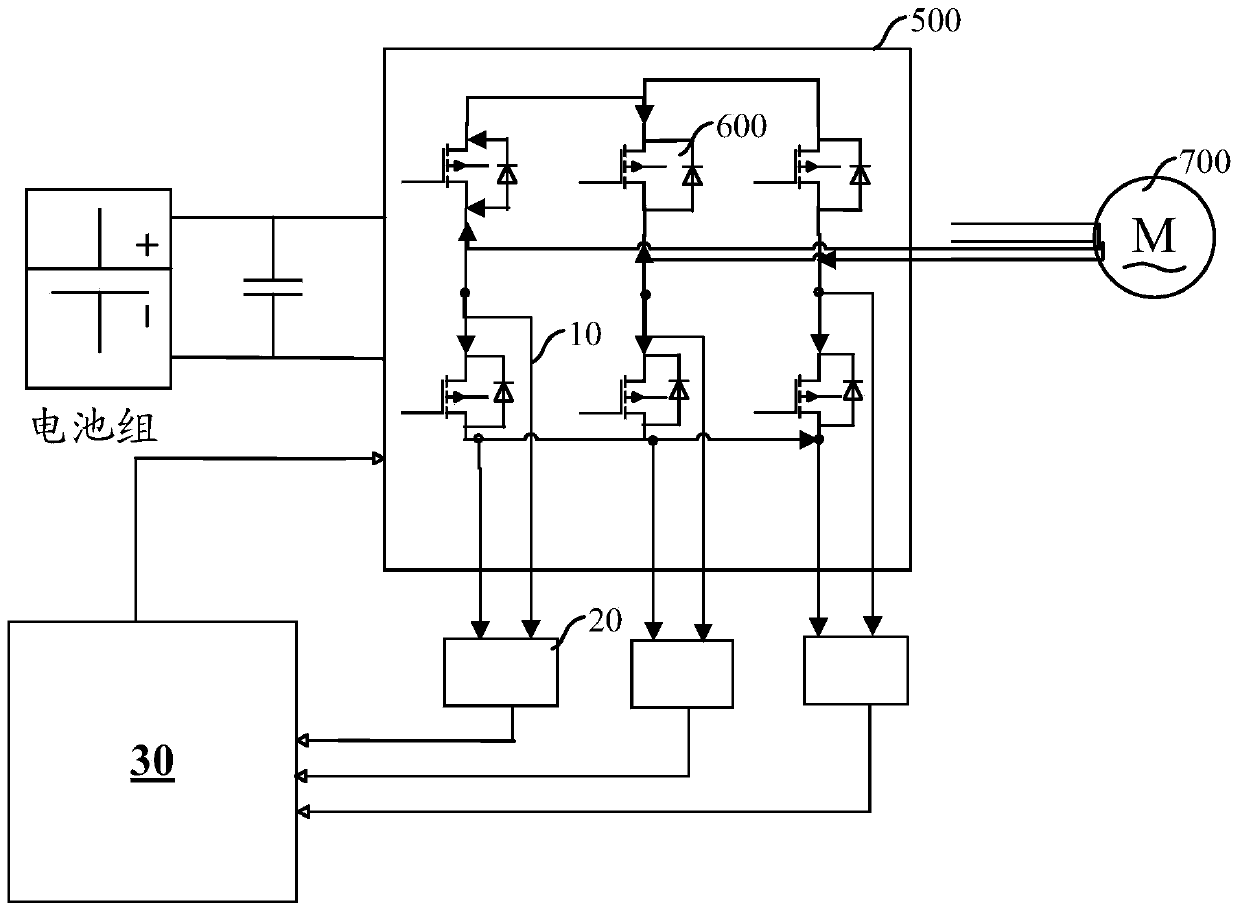 Current detection device and method