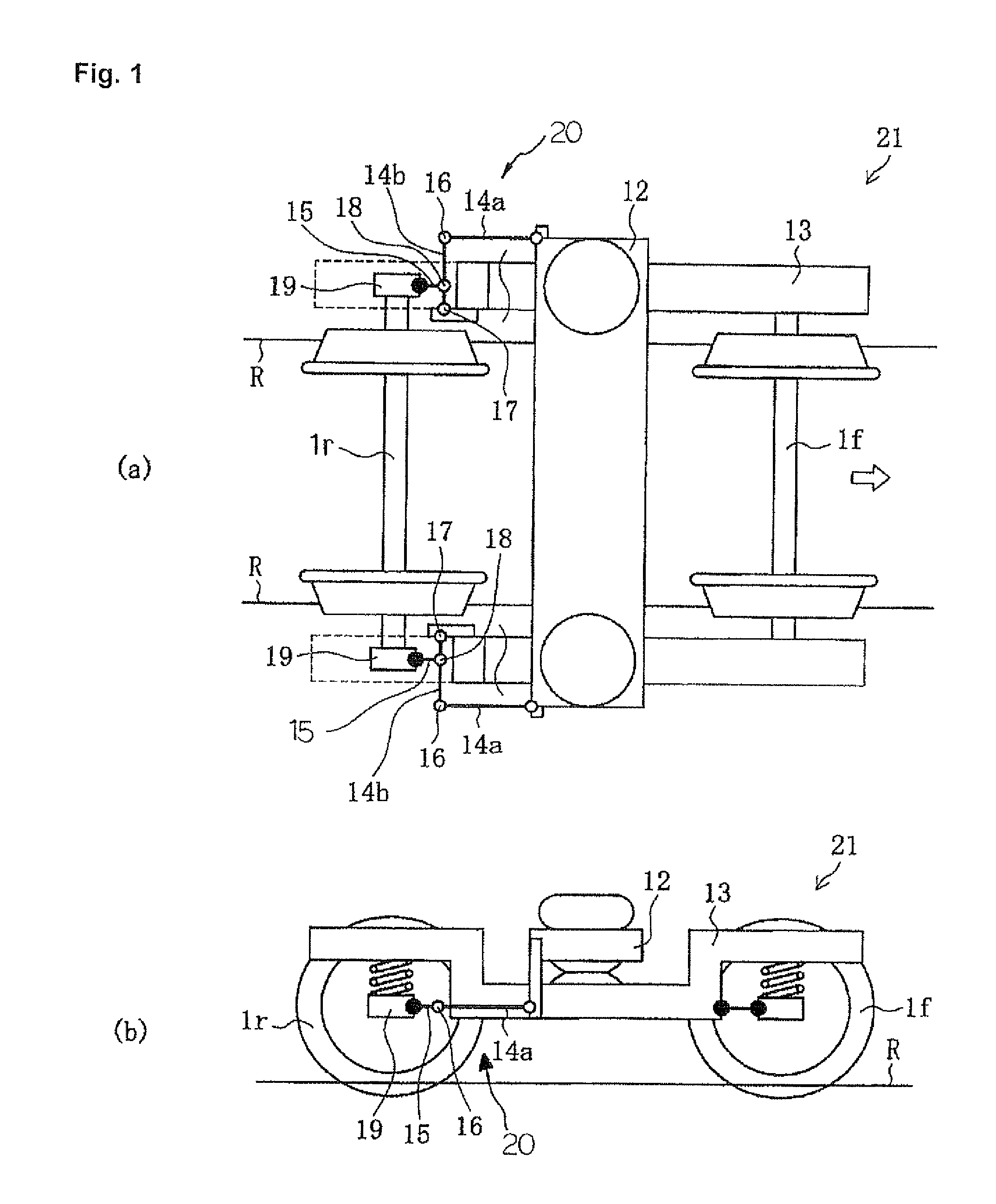 Steerable truck for a railway car, a railway car, and an articulated car