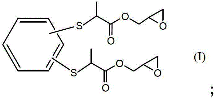 Sulfur-containing epoxide resin and preparation method thereof