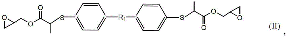 Sulfur-containing epoxide resin and preparation method thereof