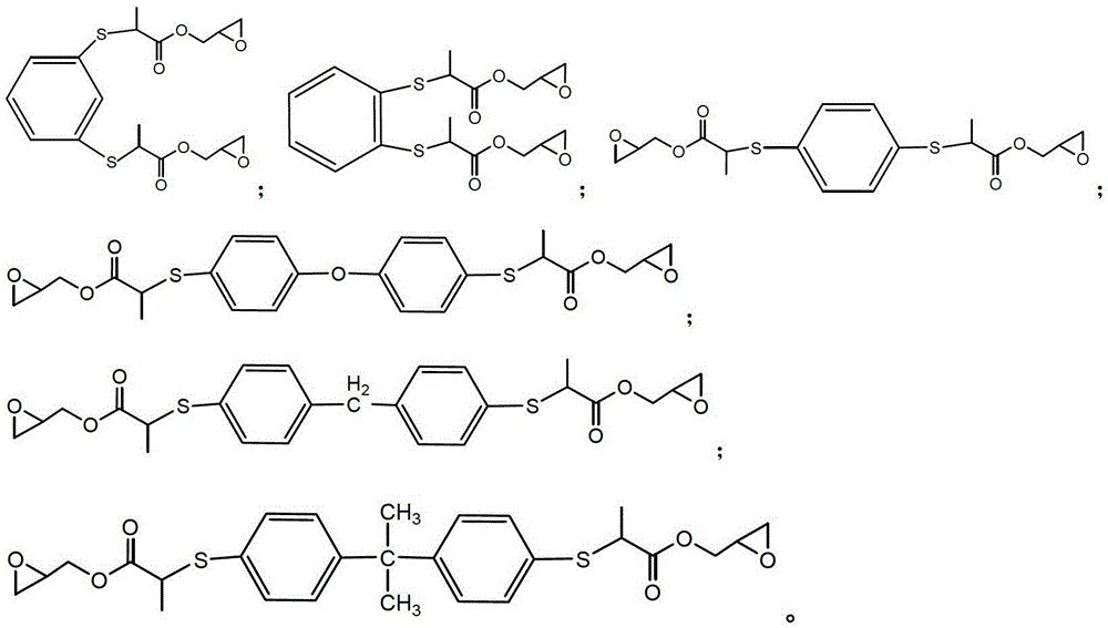 Sulfur-containing epoxide resin and preparation method thereof