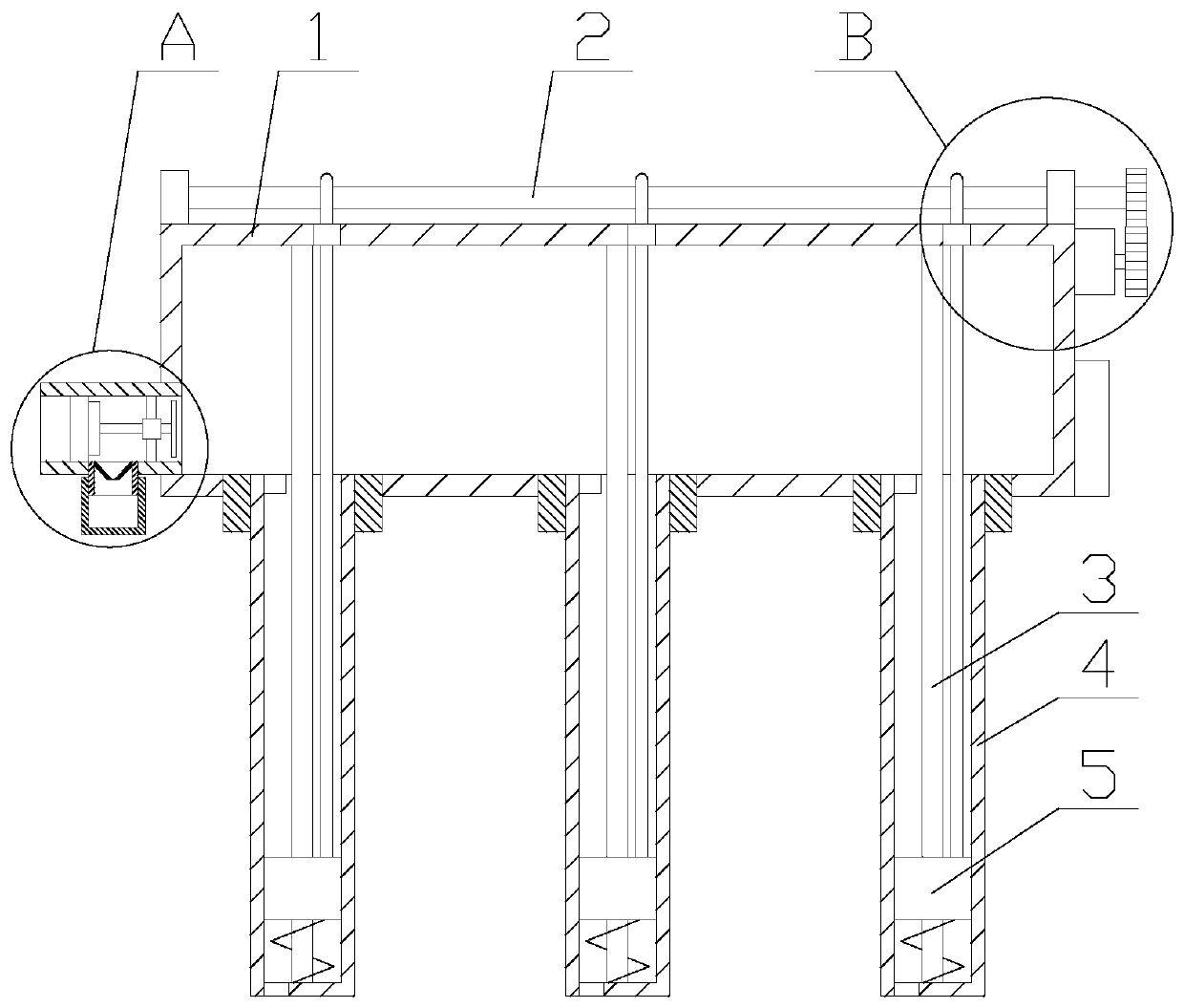 Cleaning type solar water heater with pressurization function