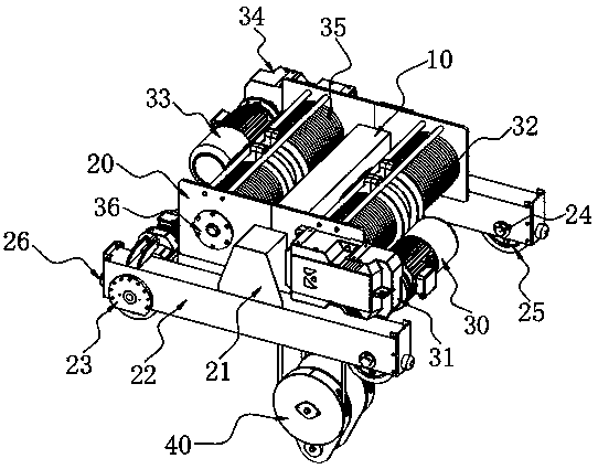 Traction and hoisting device for construction machine production