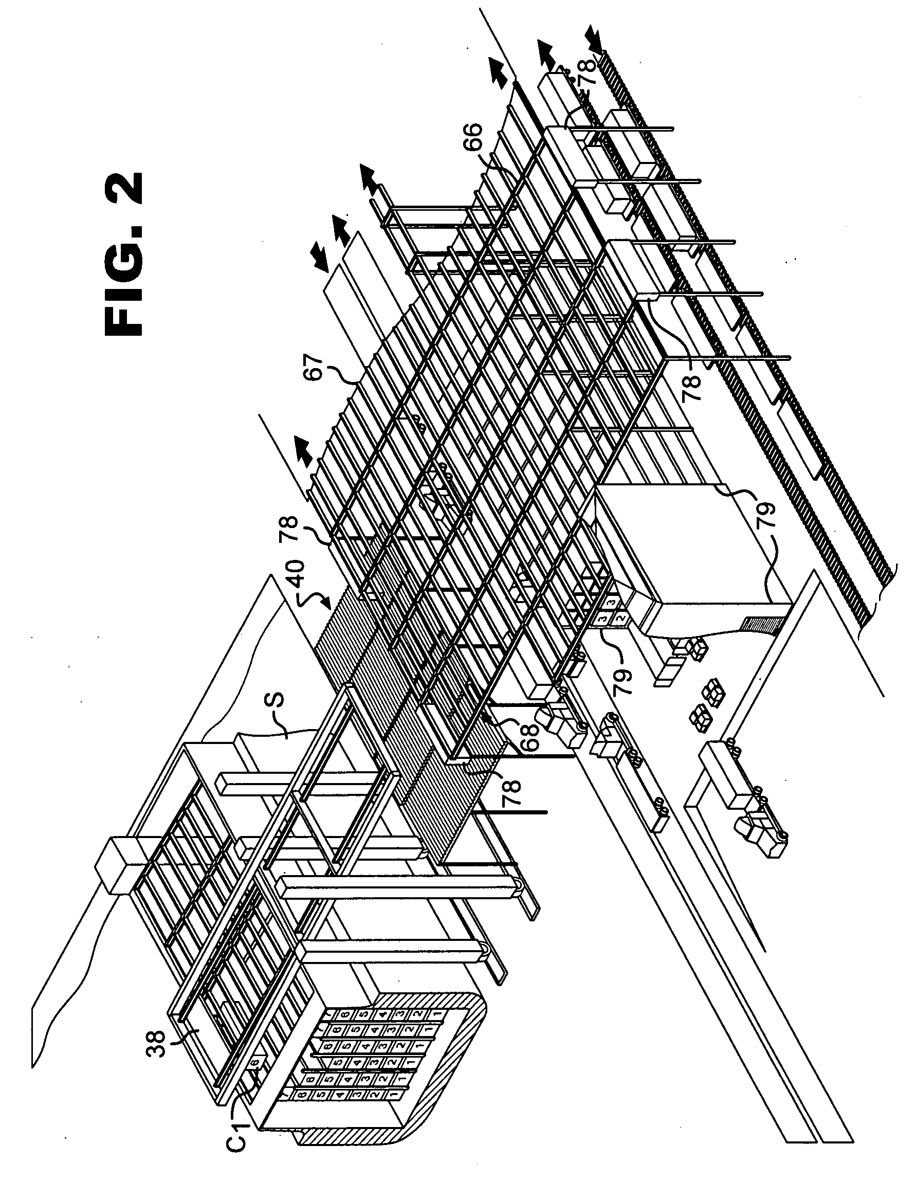 Port storage and distribution system for international shipping containers