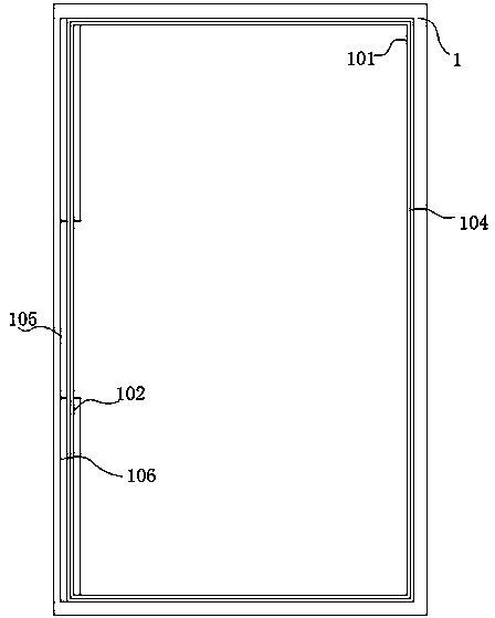 Casement window body with gauze element