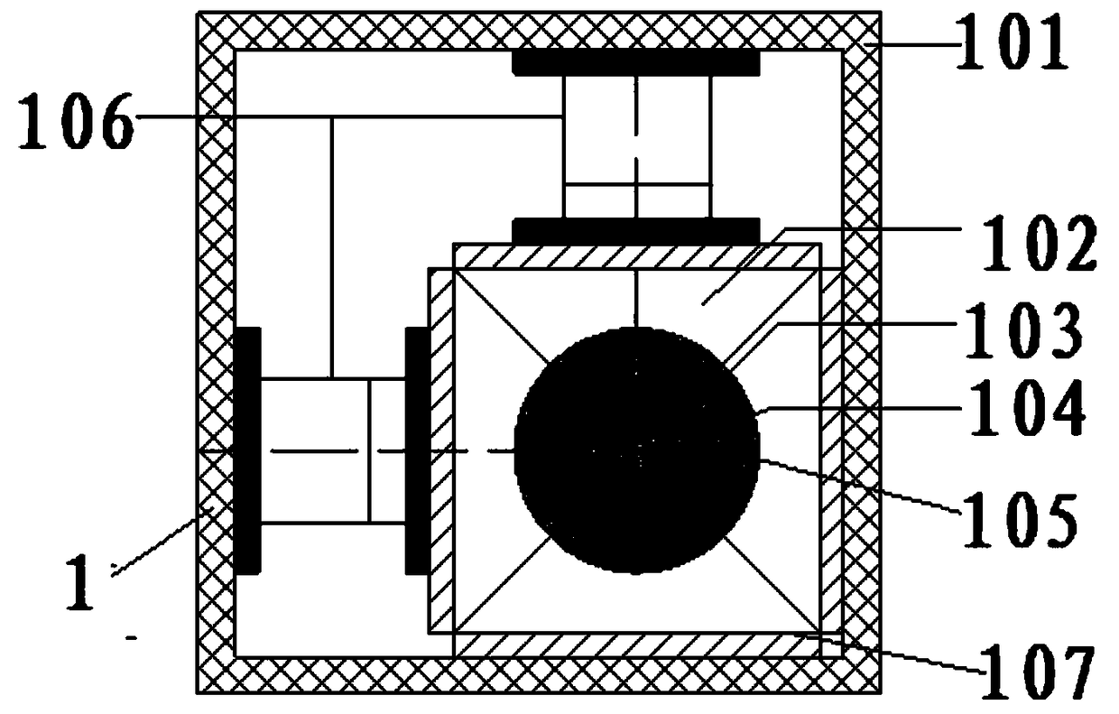 Driving dynamic-static loading experimental device for confining pressure and explosion