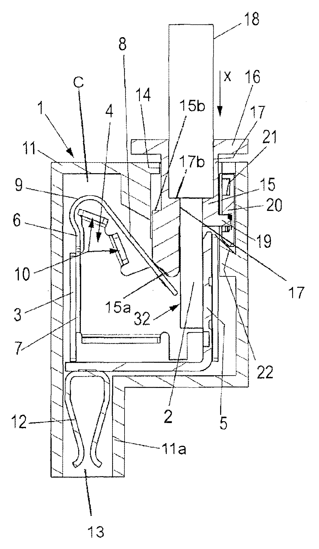 Terminal for connecting lead ends