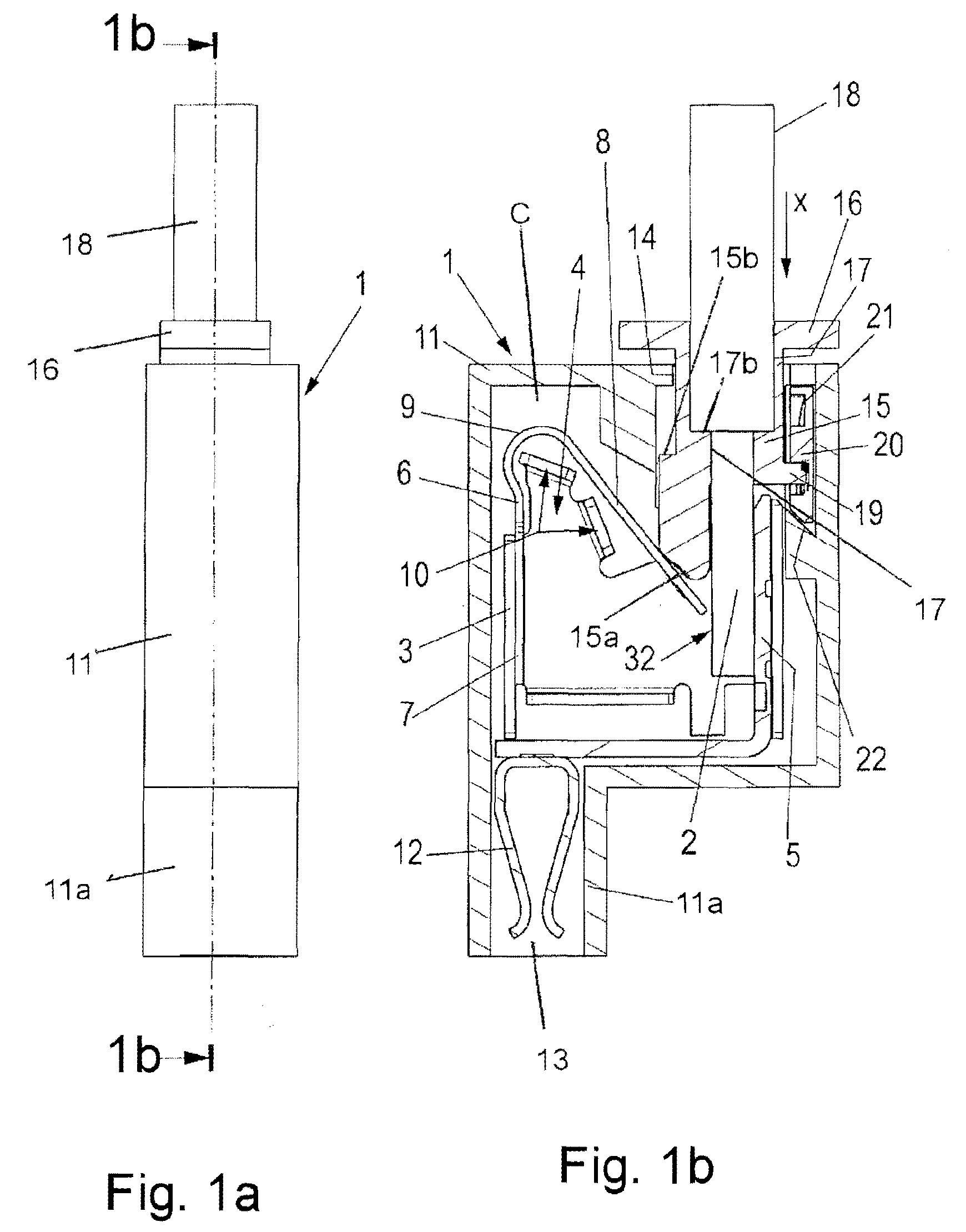 Terminal for connecting lead ends