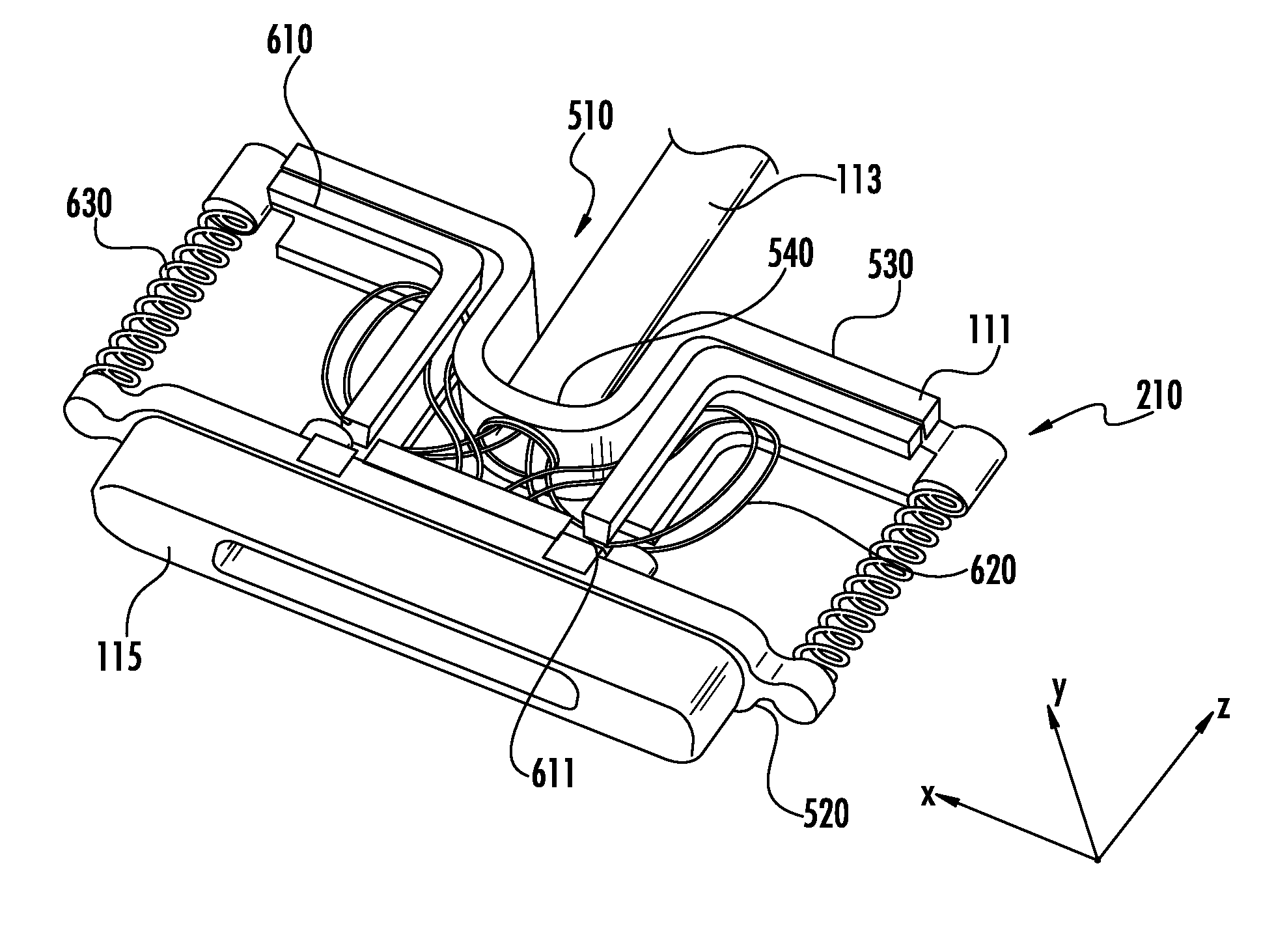 Magnetic coupling with low moment articulated plug