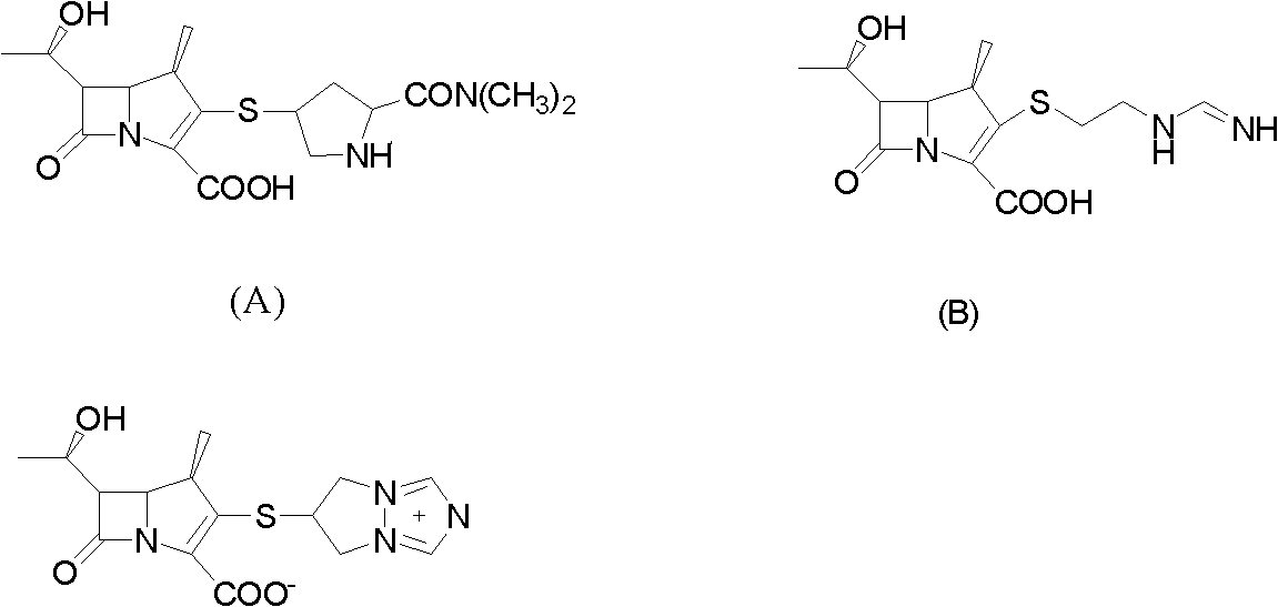 Method for preparing protected meropenem