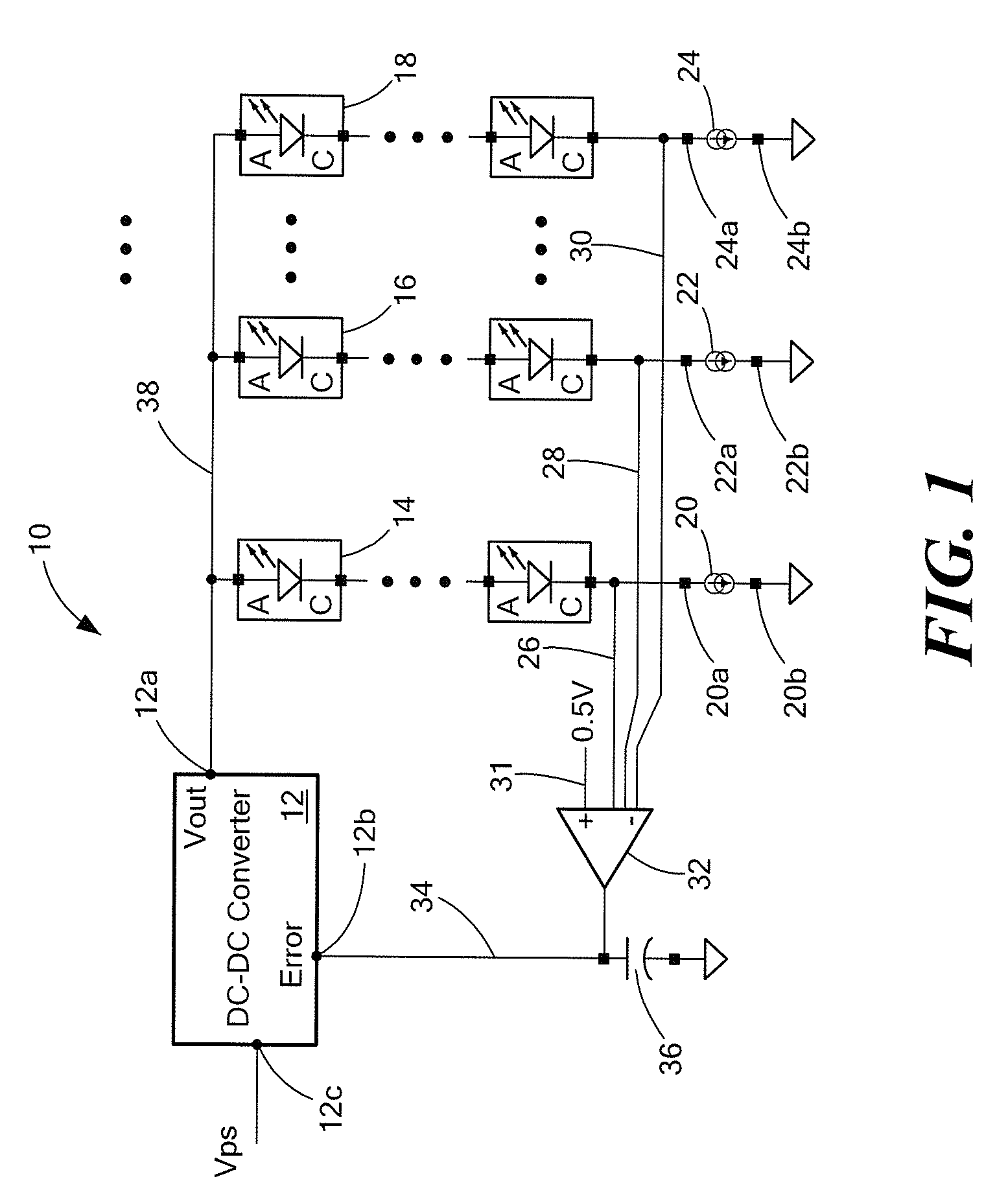 Electronic Circuits for Driving Series Connected Light Emitting Diode Strings