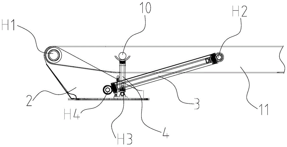 Luffing mechanism for construction machinery and construction machinery