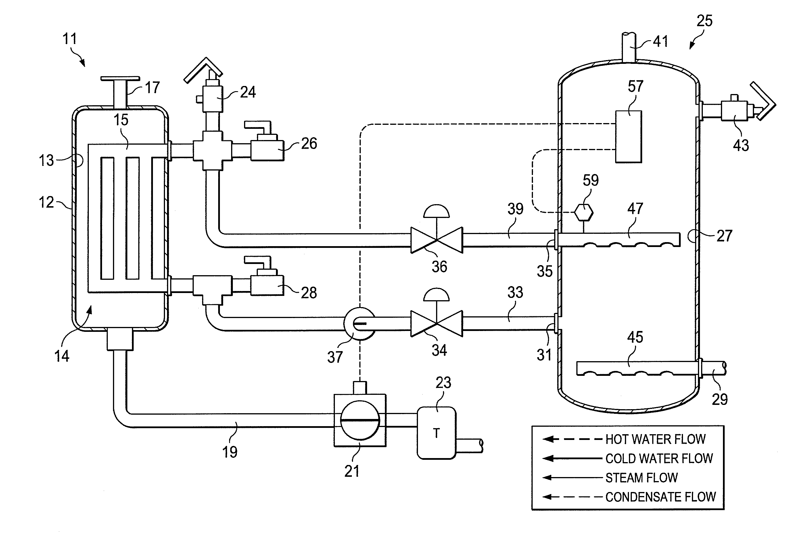 Indirectly Heated, Storage Water Heater System