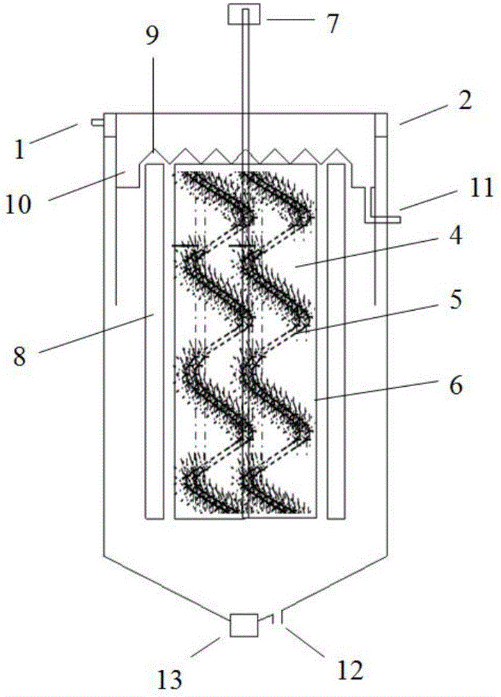 Sewage deep treatment device based on fixed phycomycete system