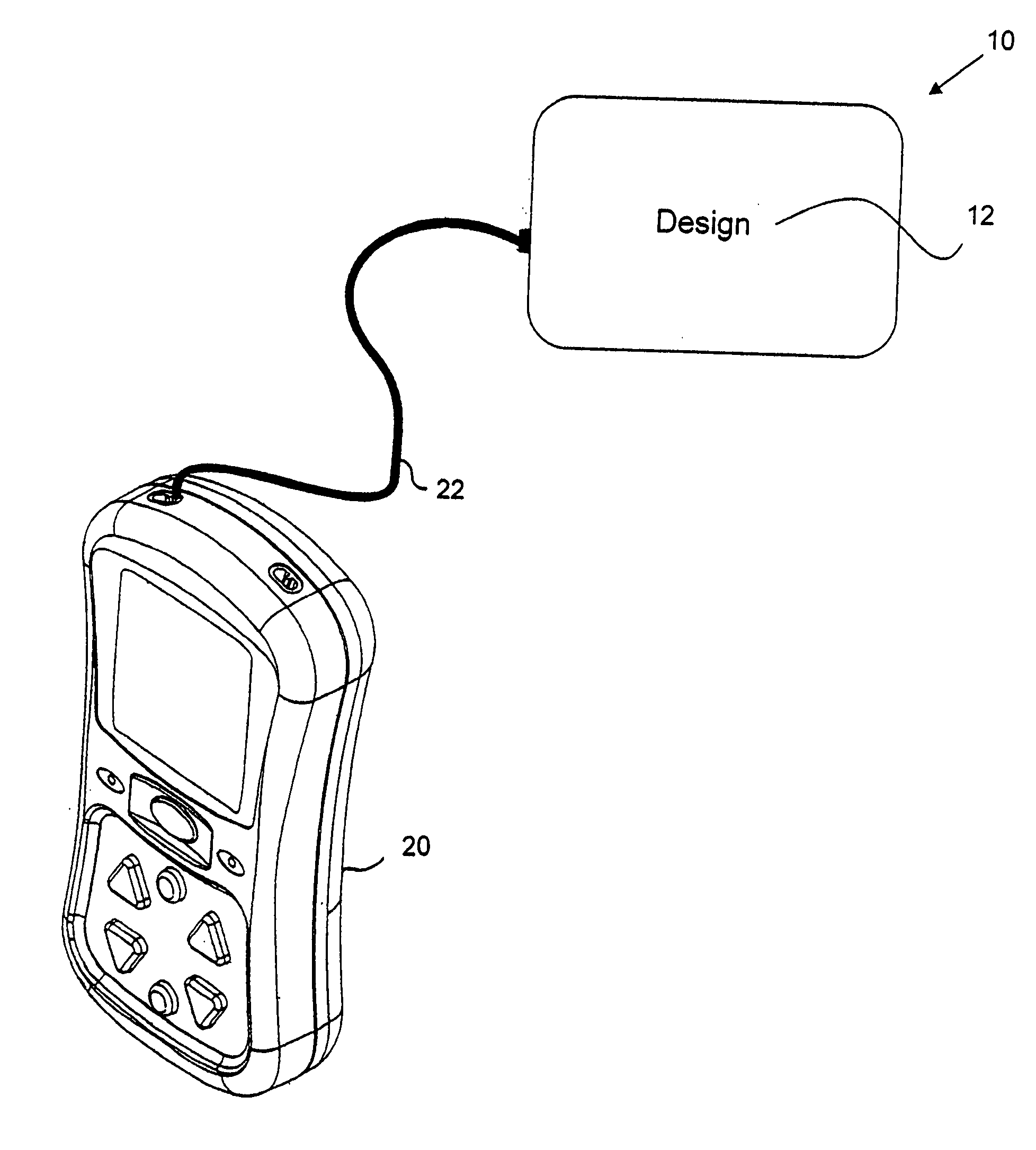 Skin electrodes with design thereon