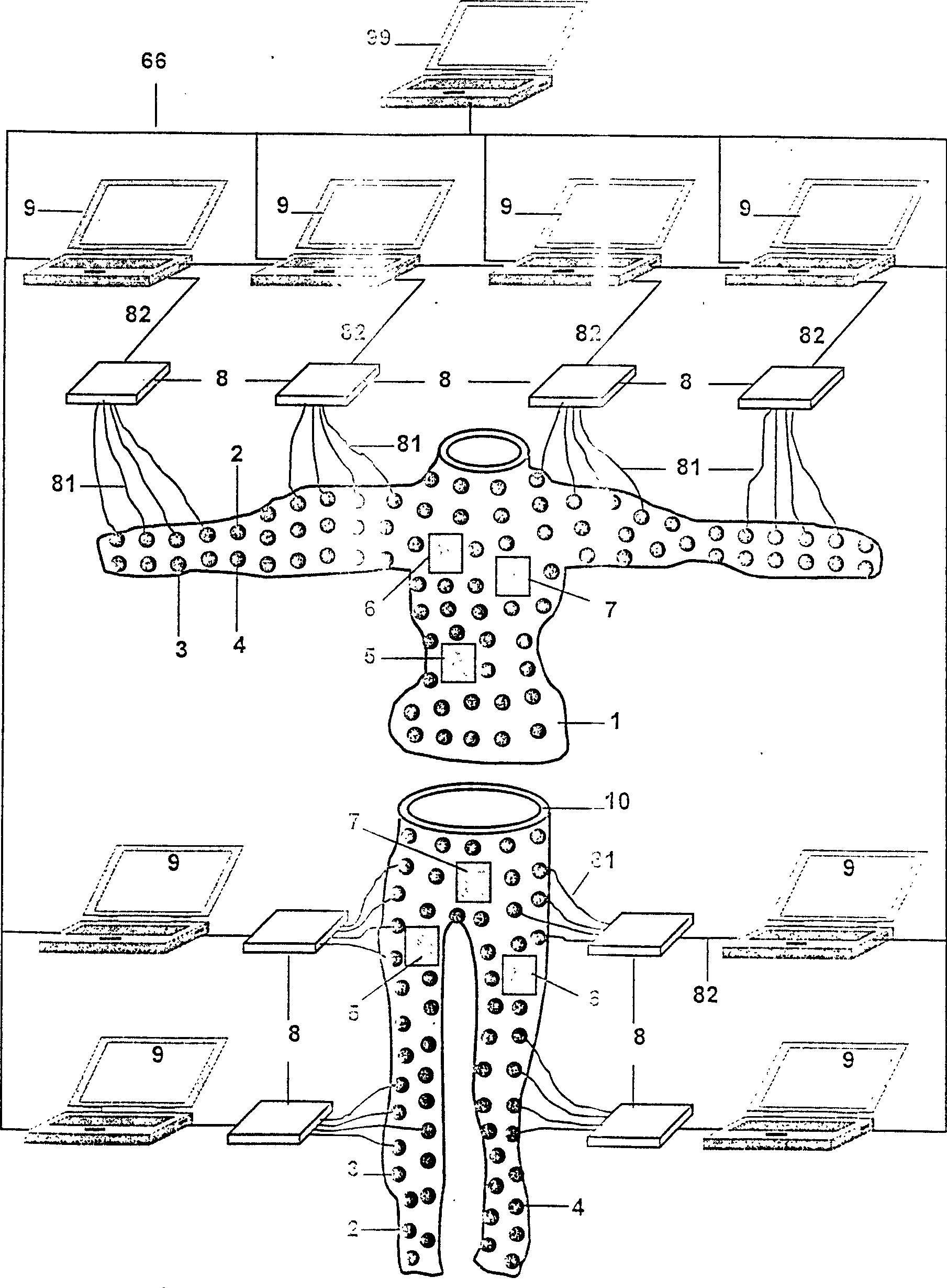 Digitizing system for human bod yinformation collection and analyzing process