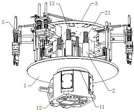 Rotating disc type linkage device