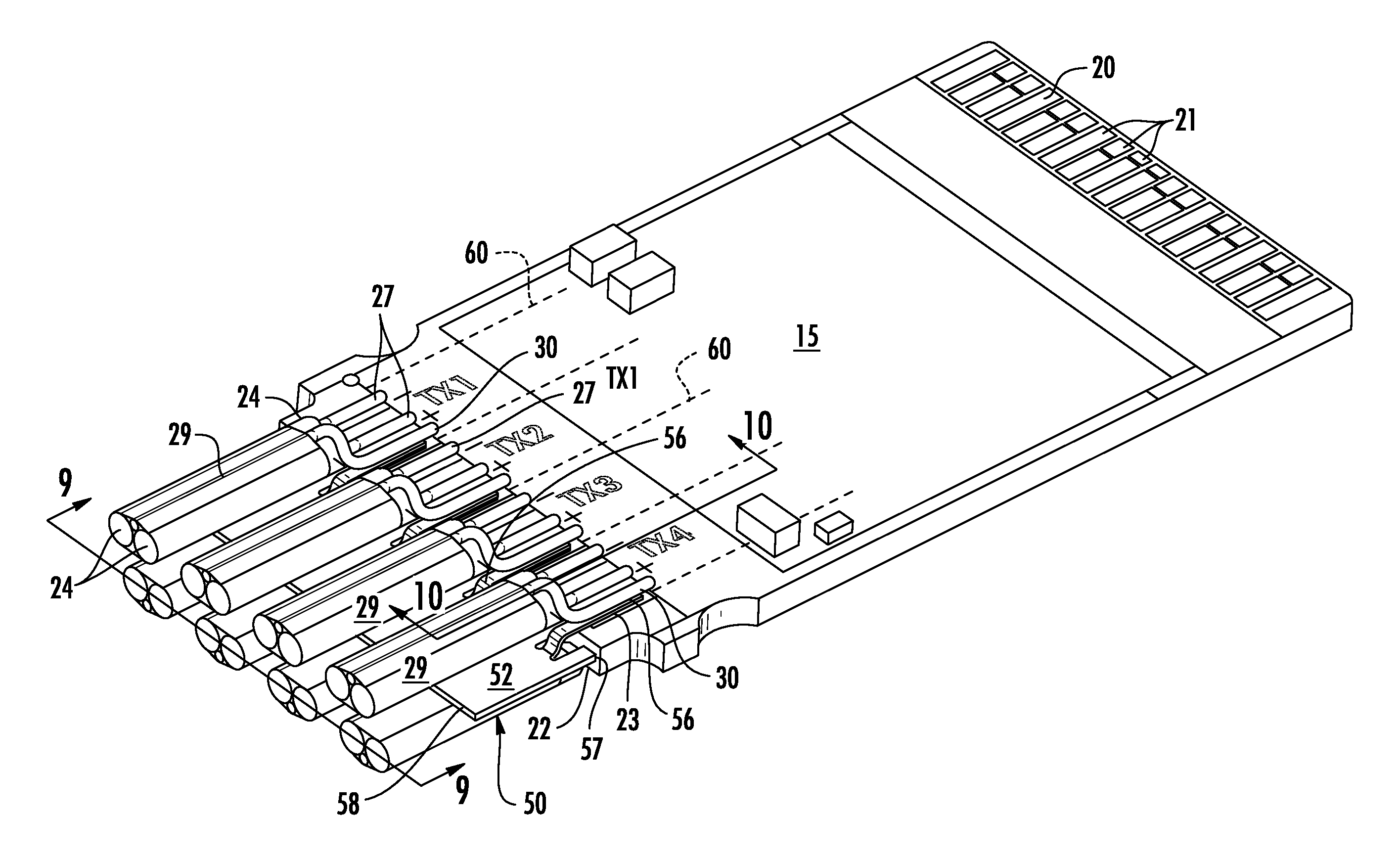 Ground shield for circuit board terminations