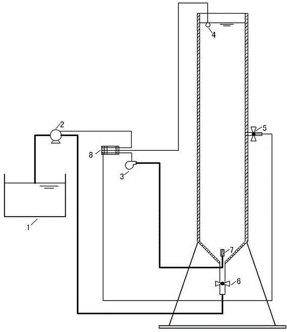 Sludge-water separate discharging method for strengthening stable operation of aerobic granular sludge process